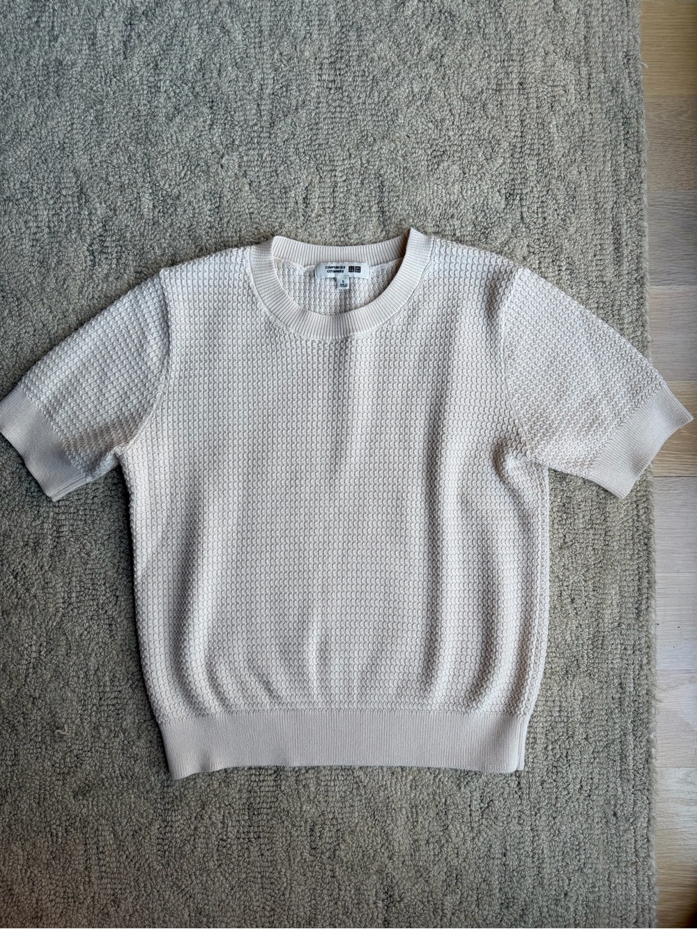 Women’s Uniqlo Cotton Sweater Tshirt Cream